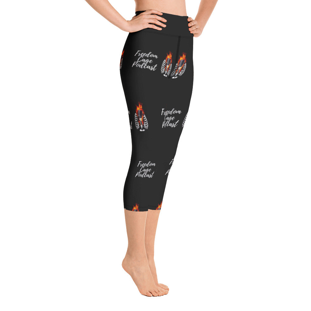 Women's FCP All Over Logo Yoga Capri Leggings
