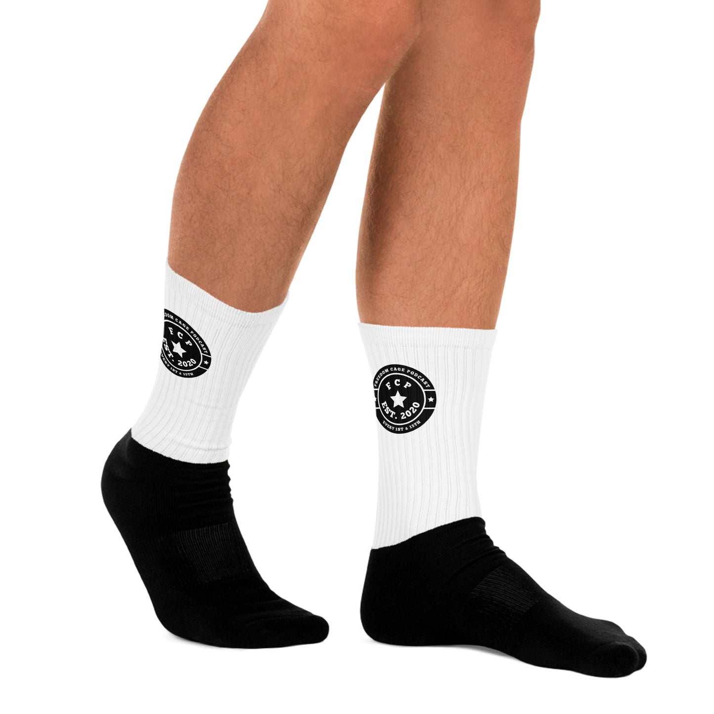 Unisex FCP Crest Logo Black Toe Socks