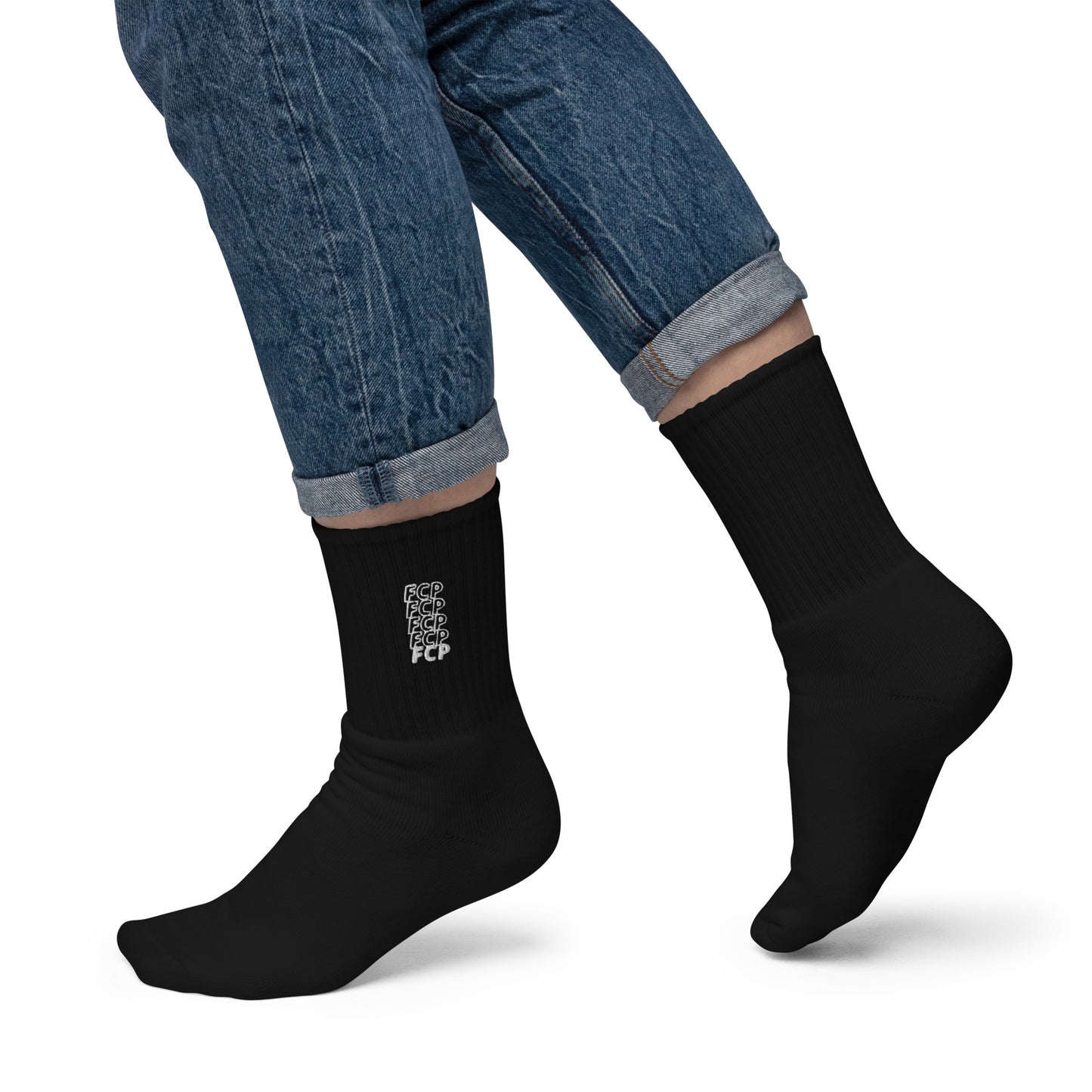 Unisex FCP Stack Logo Embroidered Socks