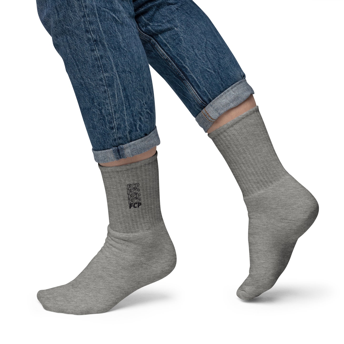 Unisex FCP Stack Logo Embroidered Socks