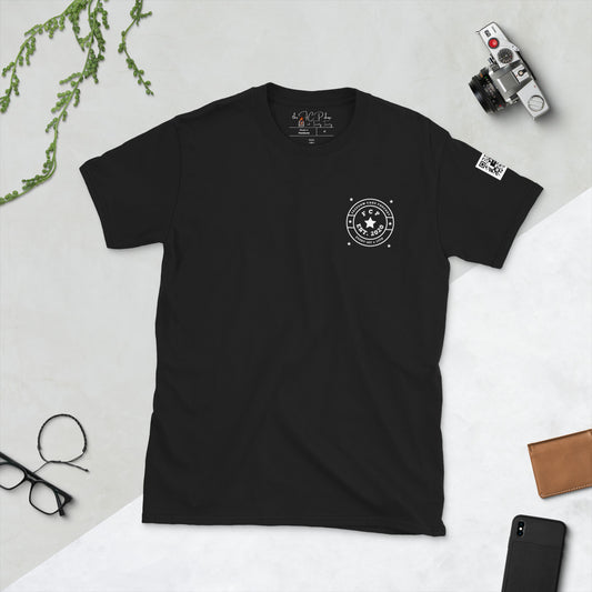 Men's S/S Crew T-Shirt (Front Pocket Crest w. Logo on Back)