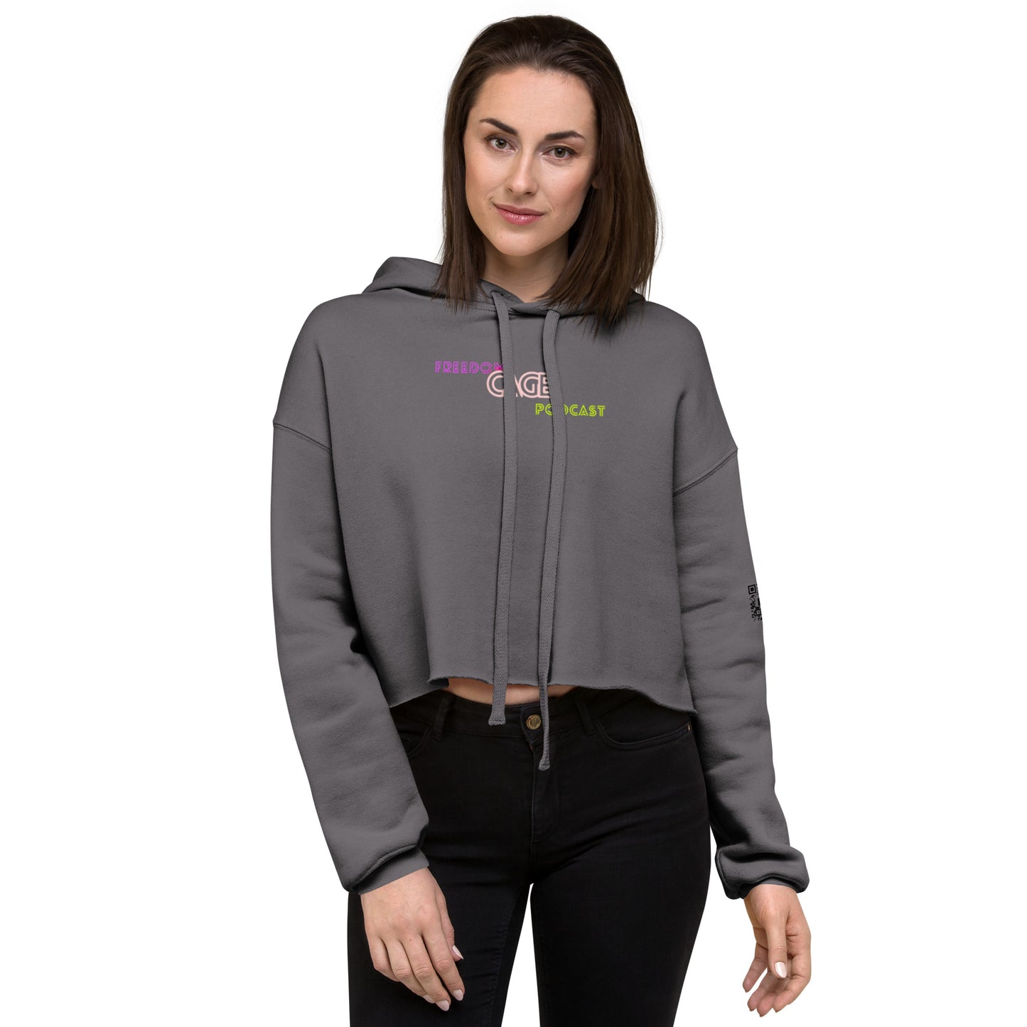 Women's FCP Retro Stack Logo Crop Hoodie