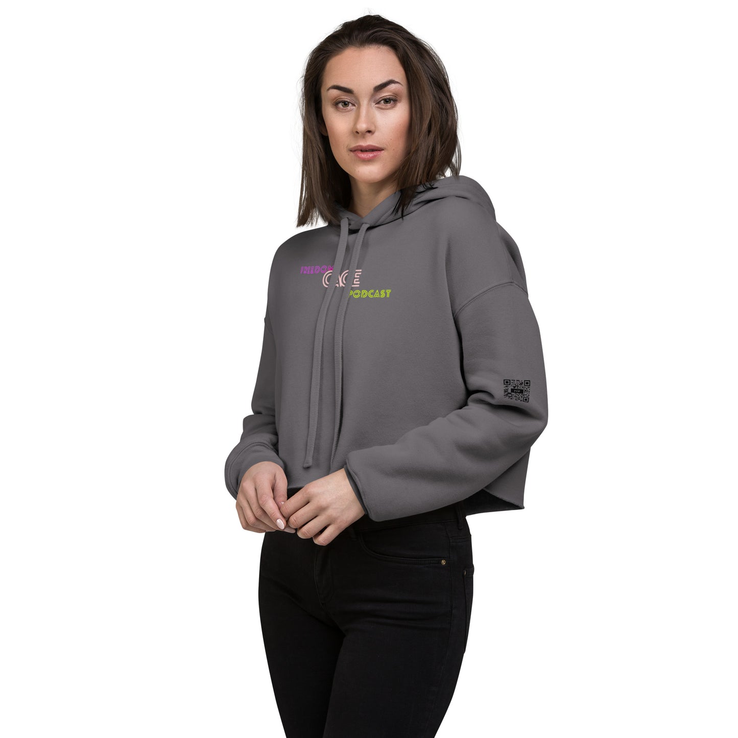 Women's FCP Retro Stack Logo Crop Hoodie